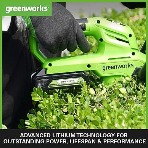 Detalle de Greenworks G24B2 & G24UCC: Cargador y Batería 24V ⚡