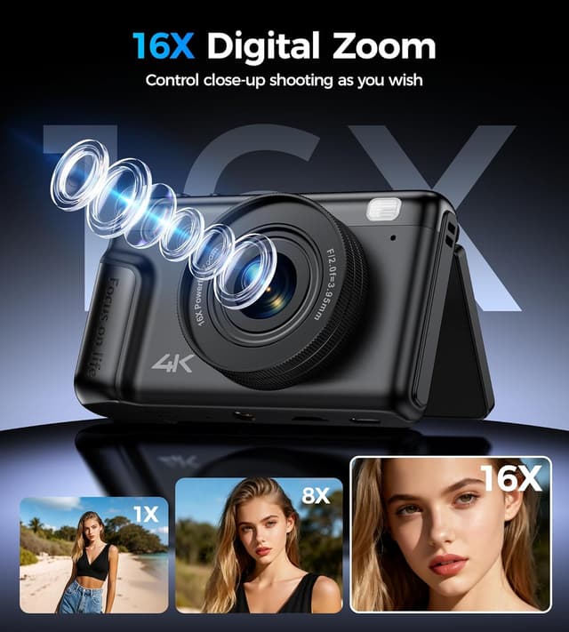 Thumbnail 3 de Macchina Fotografica Digitale 4K 64MP per Vlog