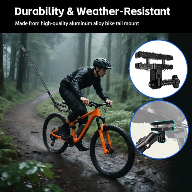 Thumbnail 5 de Insta360 X5 Bike Tail Mount Kit 47" selfie pole