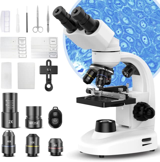 Detalle de Compound Binocular Microscope 40X-2000X