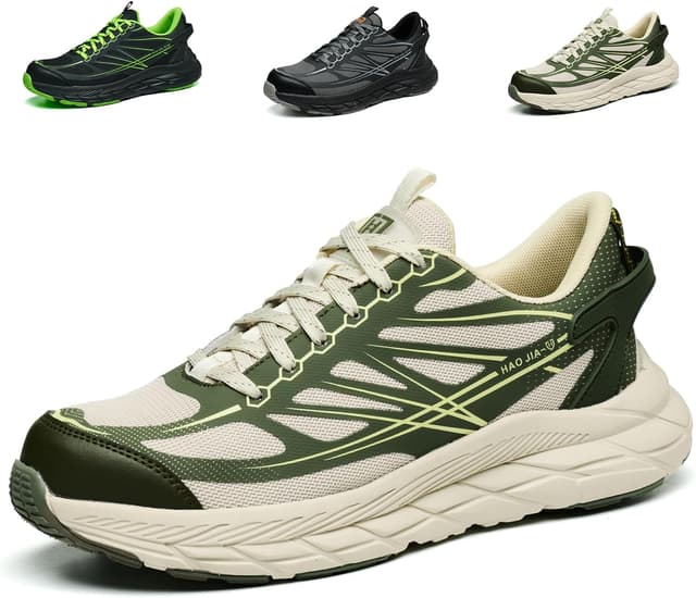 Detalle de Safety Trainers with Steel Toe Cap, Kevlar Midsole & Non-Slip EVA Sole – breathable work shoes