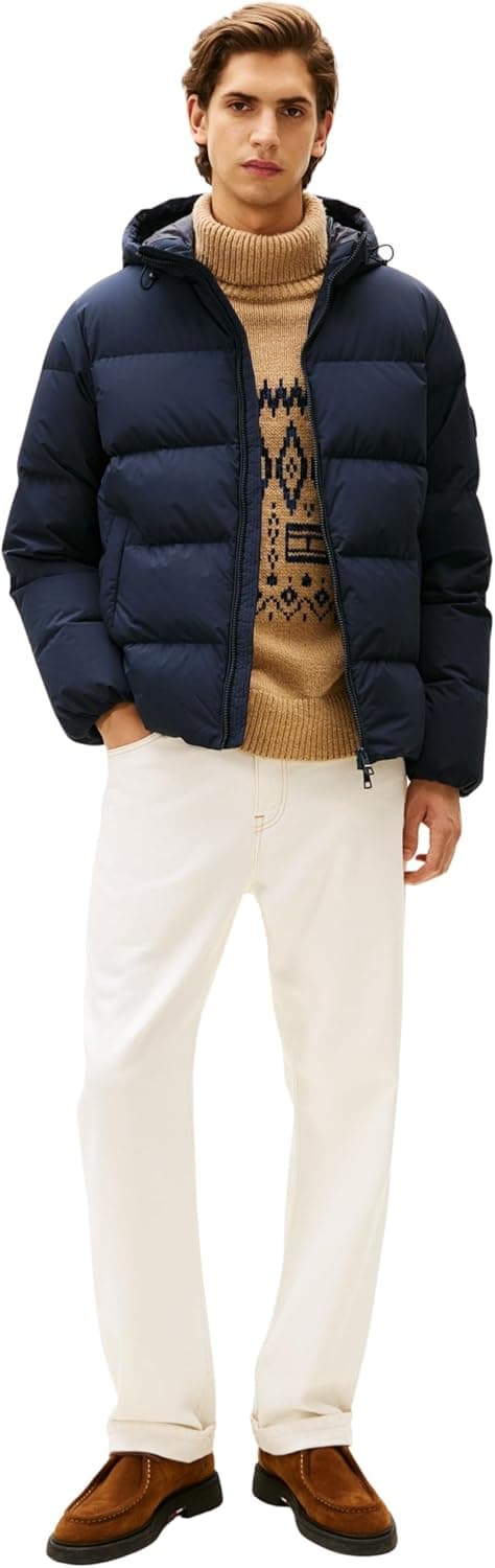 Detalle 2 de Tommy Hilfiger Men’s Down Hooded Water Repellent Puffer Jacket