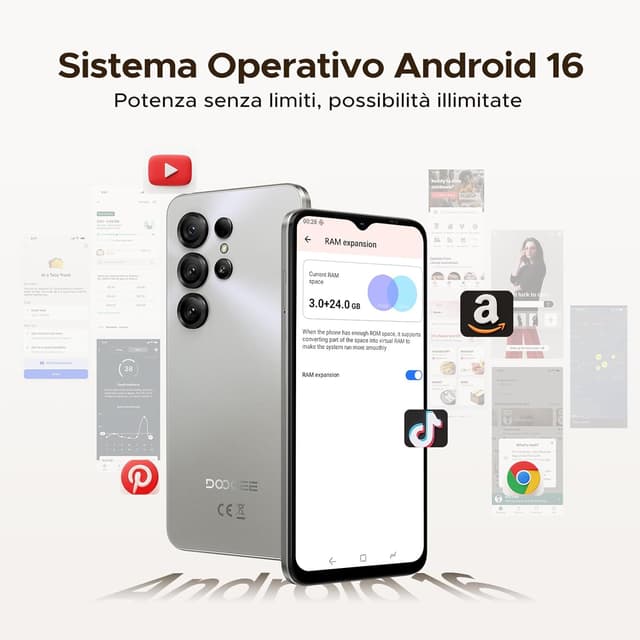 Thumbnail 3 de DOOGEE Note 56X smartphone 24GB + 64GB, 6150 mAh 📱