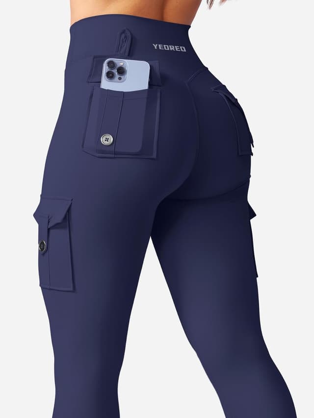 Detalle 2 de YEOREO CoreFlex Workout Cargo Leggings with Pockets