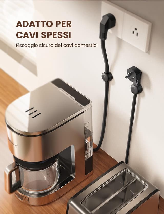 Thumbnail 4 de Lamicall Clip per cavi salvaspazio 8 mm, set 6 pezzi