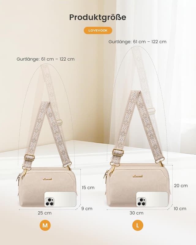 Thumbnail 5 de LOVEVOOK Umhängetasche Damen RFID Schutz