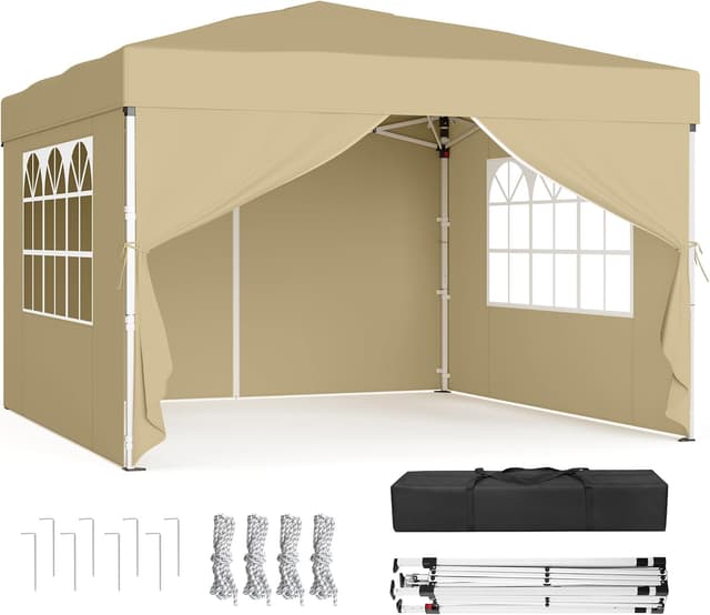 Detalle de SONGMICS Tonnelle 3x3 beige GCT104LZ01