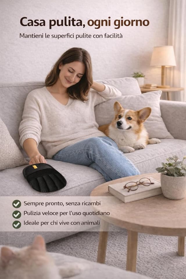 Thumbnail 6 de ZenithyrEn 2 Guanti Peli Gatto e Cane con effetto elettrostatico