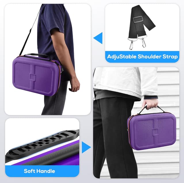 Detalle 2 de Gorixer Switch 2 Tasche für 18 Spiele