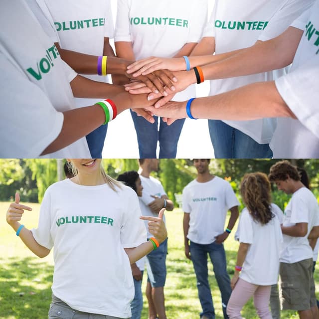 Thumbnail 5 de LVNRIDS Braccialetti silicone 100 pezzi 20,2 cm