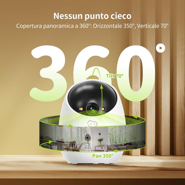 Thumbnail 5 de Beans View 2K (3MP) Telecamera di Sicurezza 360°