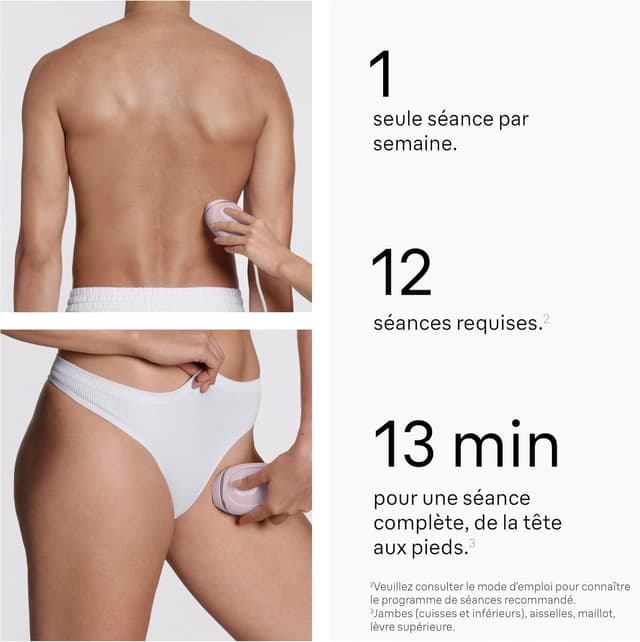 Detalle de Braun Lumière Pulsée Pulsee Smart Silk·expert Mini PL1112 : épilation semi-définitive à domicile