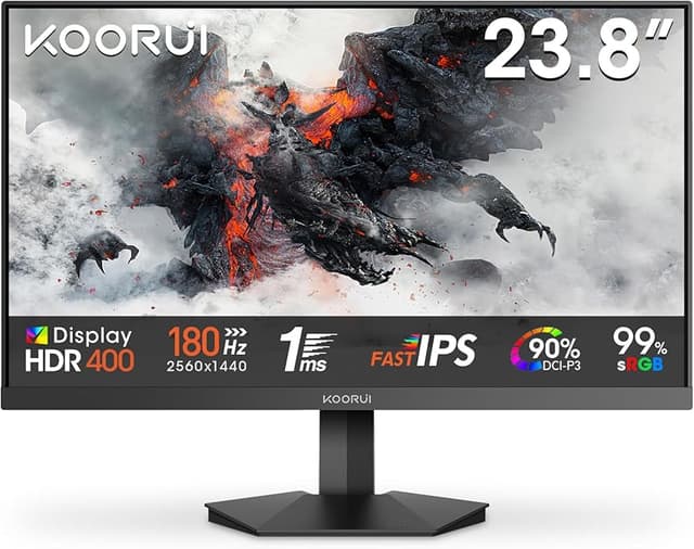Detalle de KOORUI G2421V Monitor gaming QHD 24" 180Hz