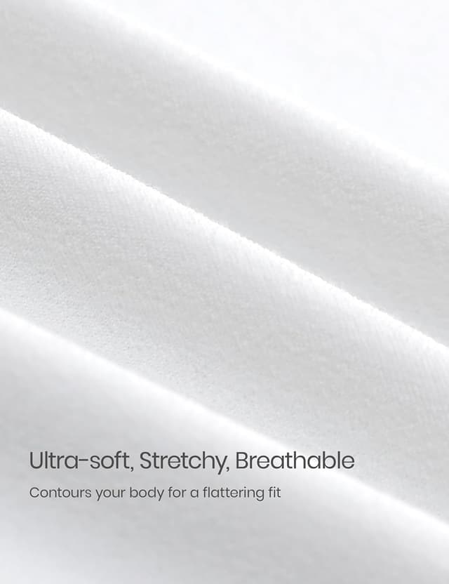 Detalle 2 de CRZ YOGA Softembrace : chemisier court sans manches doublé à col en U