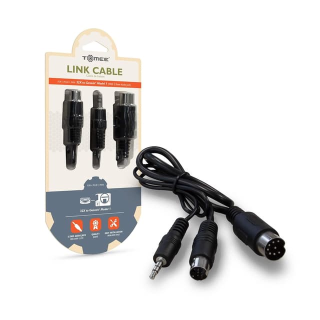 Detalle de Tomee 32X to Genesis Model 1 Link Cable with 3.5mm Audio Jack