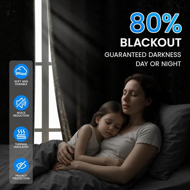 Detalle 2 de Ystyle rideau occultant velours 140x200 cm