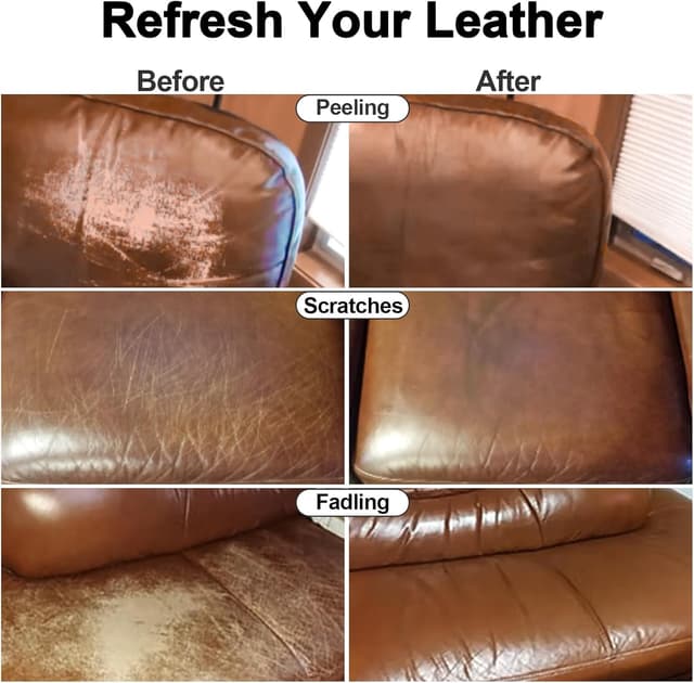 Detalle 2 de drtulz Leder Reparatur Set Schwarz (200 ml) für Ledercouch, Vinyl-Möbel & Autositze