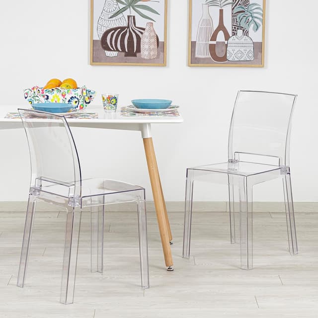 Thumbnail 6 de Baroni Home Set 4 sedie in policarbonato 36×81×43 cm