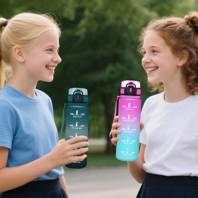 Thumbnail 5 de Botella Infantil 500ml con Filtro y Tapa a Prueba de Fugas