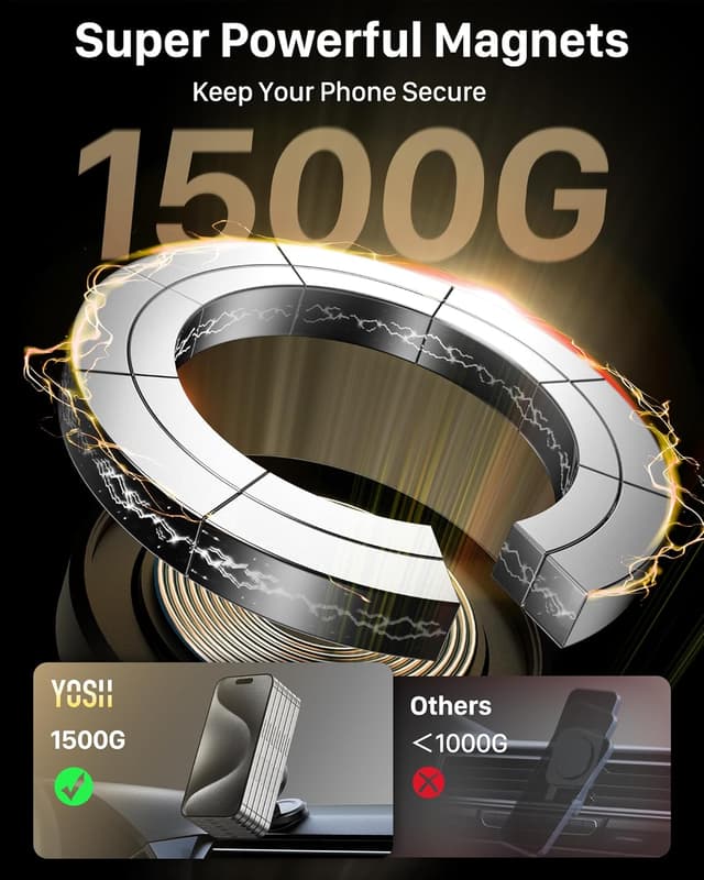 Thumbnail 1 de YOSH Caricatore Wireless Auto Magsafe 15W