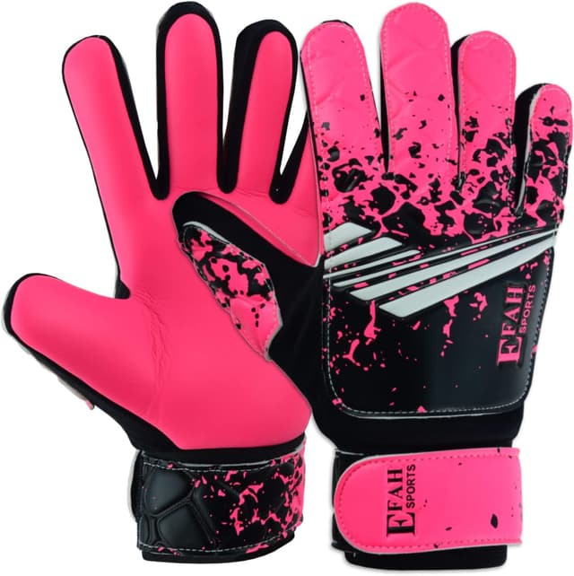 Detalle de EFAH SPORTS Kids Soccer Goalkeeper Gloves with Strong Grips and Hook-and-Loop Wrist Support
