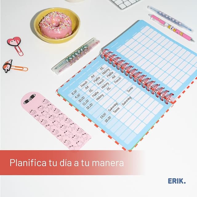 Detalle 1 de Grupo Erik Agenda escolar 2025-2026 Semana Vista A5 Ketnipz 2025