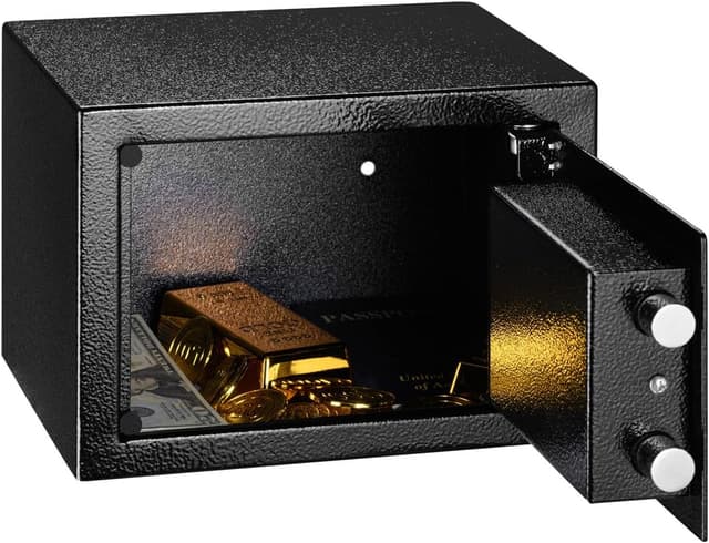 Thumbnail 2 de BAKAJI Caja fuerte de acero 23 x 17 x 17,3 cm