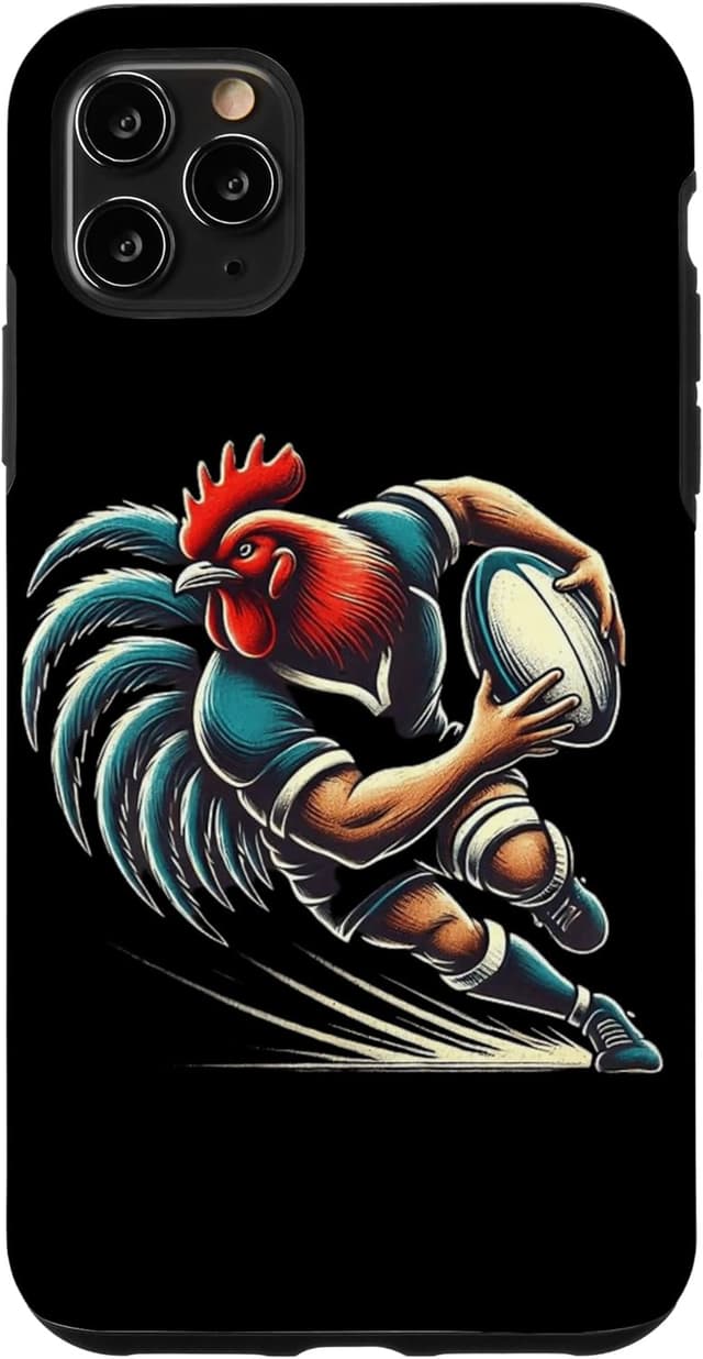 Detalle de Coque Rugby Coq de Poules – housse à deux parties pour iPhone 11 Pro Max