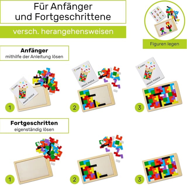 Thumbnail 6 de CUBIDI Kreatives Montessori Tangram Puzzle 3D