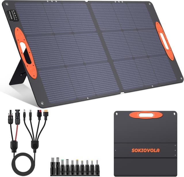 Detalle de SOKIOVOLA N-Type 110W Portable Solar Panel