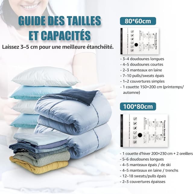 Thumbnail 4 de Accenter Sac sous vide 3XL 100x80cm