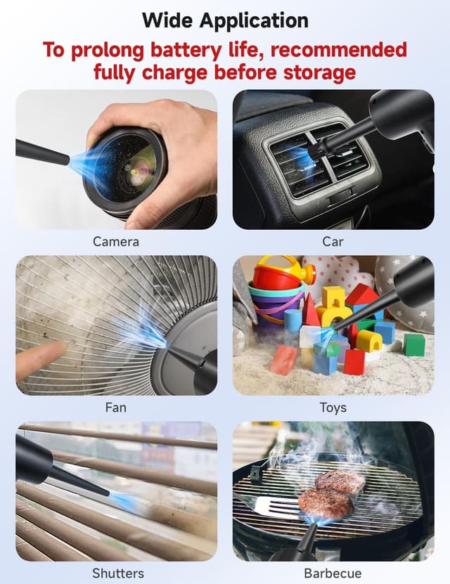 Thumbnail 2 de Fulljion 6000mAh Electric Air Duster with LED