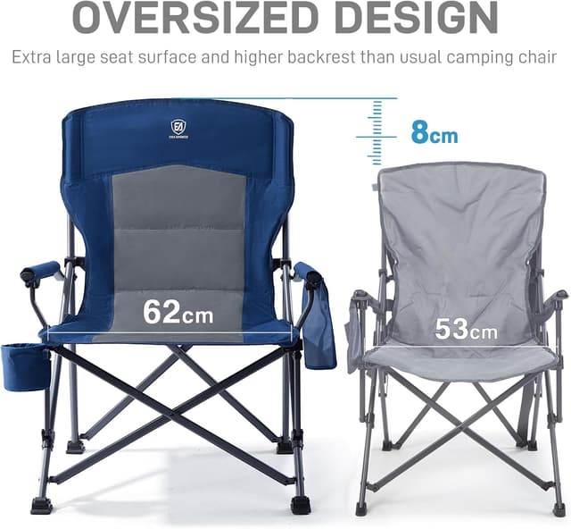 Detalle 1 de EVER ADVANCED oversized camping chair 230kg