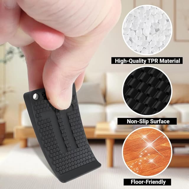 Detalle de HOWAB Kunststoff Möbelkeile und Ausgleichskeile (10 Stück) zum Nivellieren von Schränken, Tischen & Co.