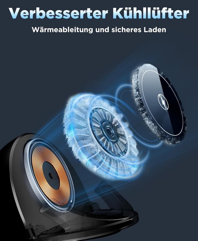 Detalle 2 de Beeasy 15W Auto Halterung Qi Ladegerät