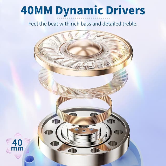 Detalle de Wireless ANC headphones 100H playtime