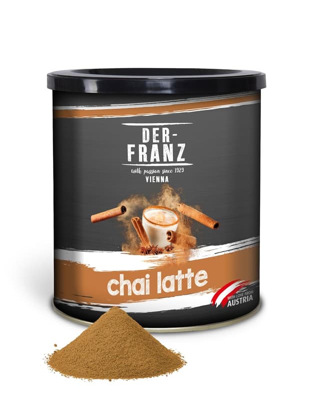 Detalle de Chai Latte von Der-Franz (500 g) – indisches Gewürzgetränk aus schwarzem Tee