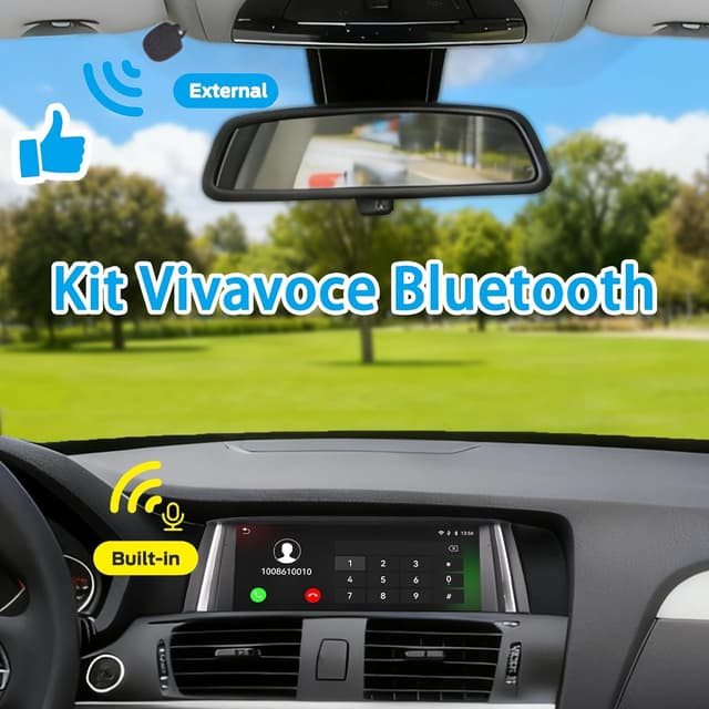 Detalle 2 de Autoradio Linux MAVYULQEF per BMW X3/X4 Serie F25 F26 (2011-2013), avvio rapido e CarPlay/Android Auto wireless