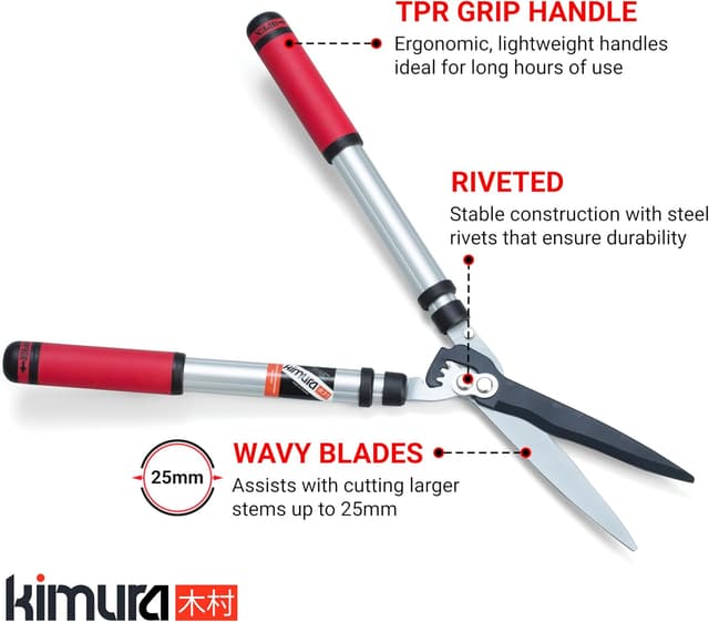 Thumbnail 2 de Kimura Pro Telescopic Garden Shears 630-820mm