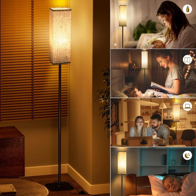 Detalle 2 de CRLL 12W floor lamp with remote control