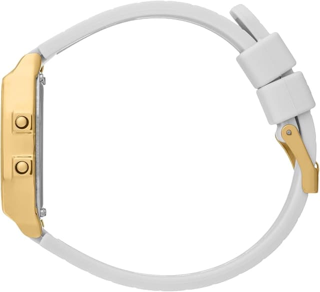 Detalle de ICE-WATCH Ice Digit Retro Metal Gold Mirror White reloj blanco para mujer 022733