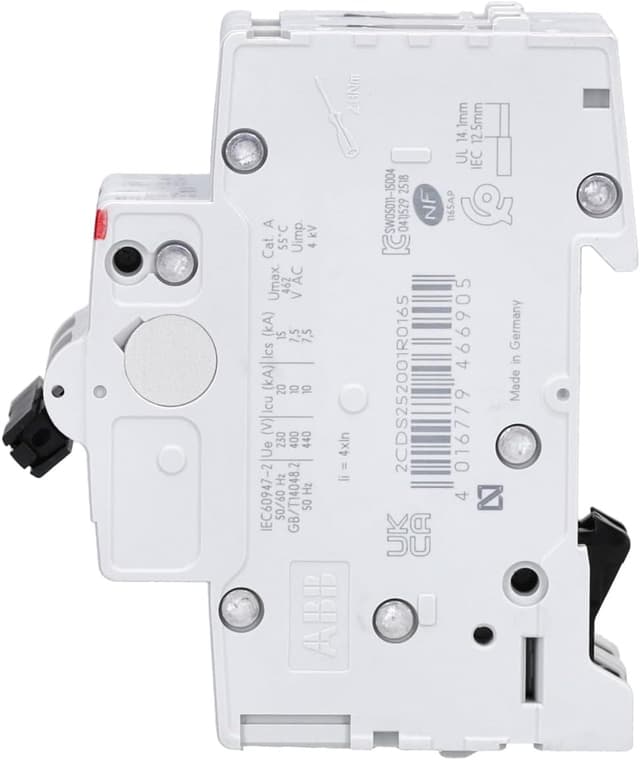 Detalle de ABB S202 B16 interruttore automatico 2 poli 6 kA