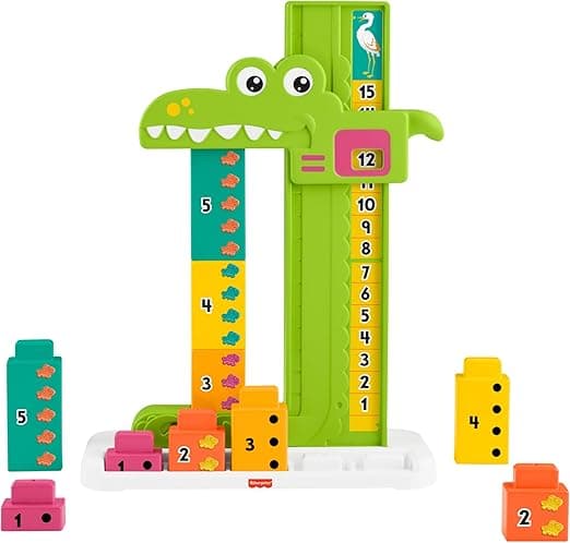 Imagen de Fisher-Price Cocodrilo de Aprendizaje y Suma con Bloques 🐊 en OfertitasTOP