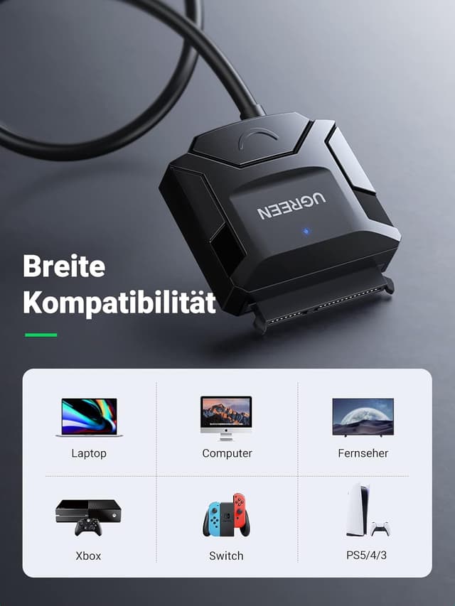 Thumbnail 4 de UGREEN USB 3.0 auf SATA Adapter 12V 2A