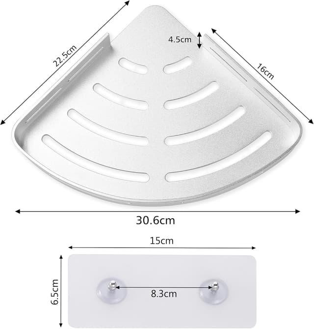 Detalle 1 de GRICOL Mensola da doccia adesiva, 10 kg