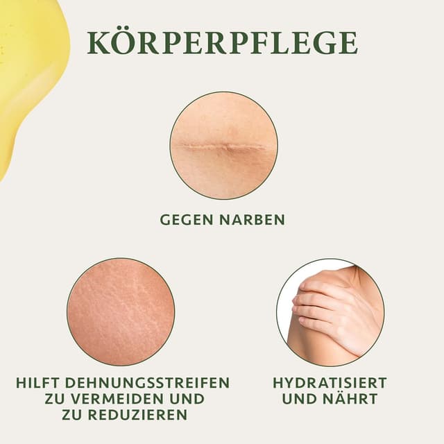 Detalle 2 de Satin Naturel BIO Hagebuttenöl (Rosa Canina), 100 ml – kaltgepresstes Gesichts-, Körper-, Massage- und Haaröl