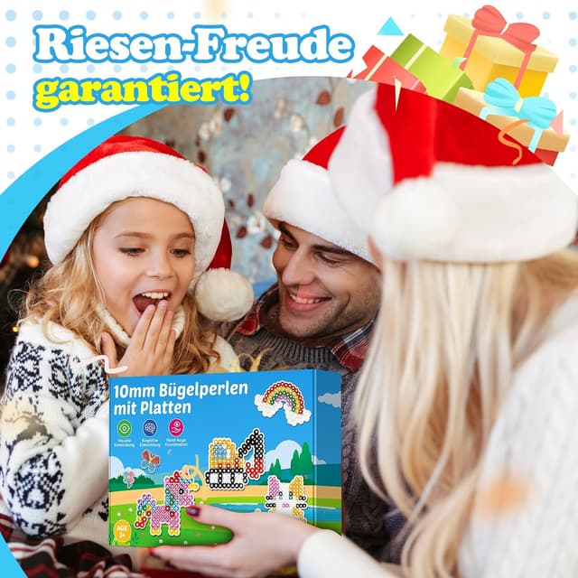 Thumbnail 6 de Bügelperlen Set Groß 10 mm – Komplettset mit 2 Bügelplatten & Vorlagen für Kinder ab 3 Jahren