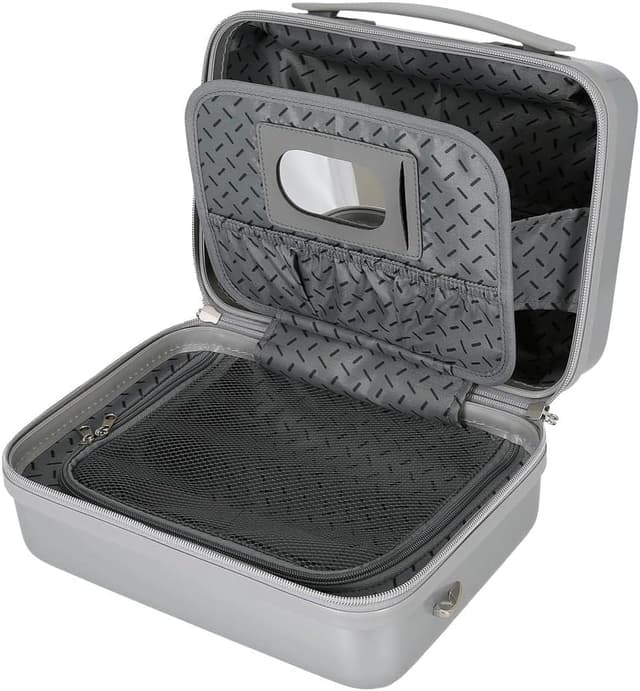 Detalle de Trousse de toilette adaptable Disney 100 Stitch grise en ABS (29 x 21 x 15 cm)