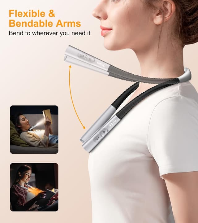 Thumbnail 5 de Gritin Book Light 80+ hrs runtime neck lamp
