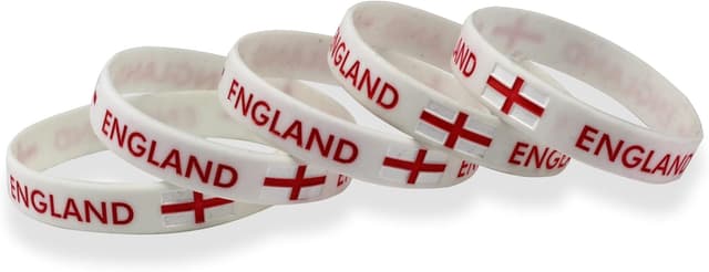 Detalle de Unisex England flag silicone bracelet 202 mm